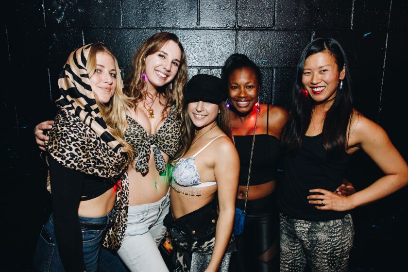 San Diegans gathered for a good cause at San Diego + Australia presented by FNGRS CRSSD & BIG BAM BOO, where a portion of proceeds were donated to Australian bushfire relief charities, at Spin nightclub in Old Town on Friday, Jan. 31, 2020.