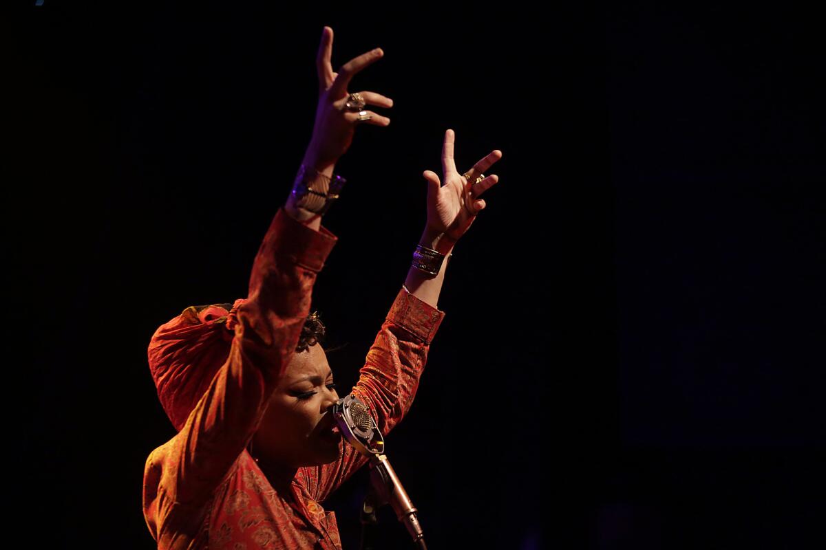 Andra Day performs at the El Rey Theater on March 30, 2016. Read the review.