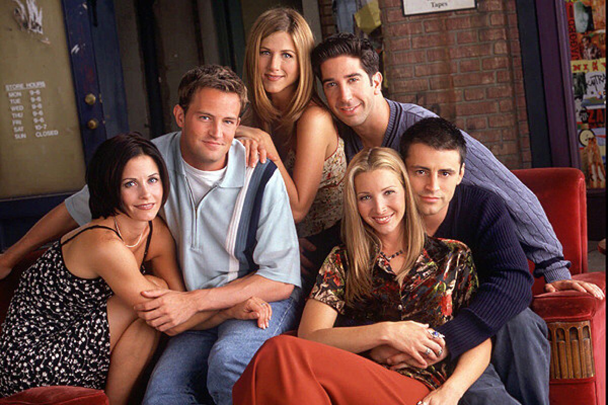 Clockwise from left: Courteney Cox, Matthew Perry, Jennifer Aniston, David Schwimmer, Matt LeBlanc and Lisa Kudrow.