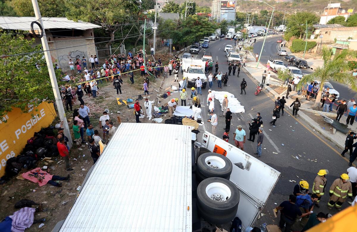 El grave accidente con 55 muertos, reflejo de la crisis migratoria en México