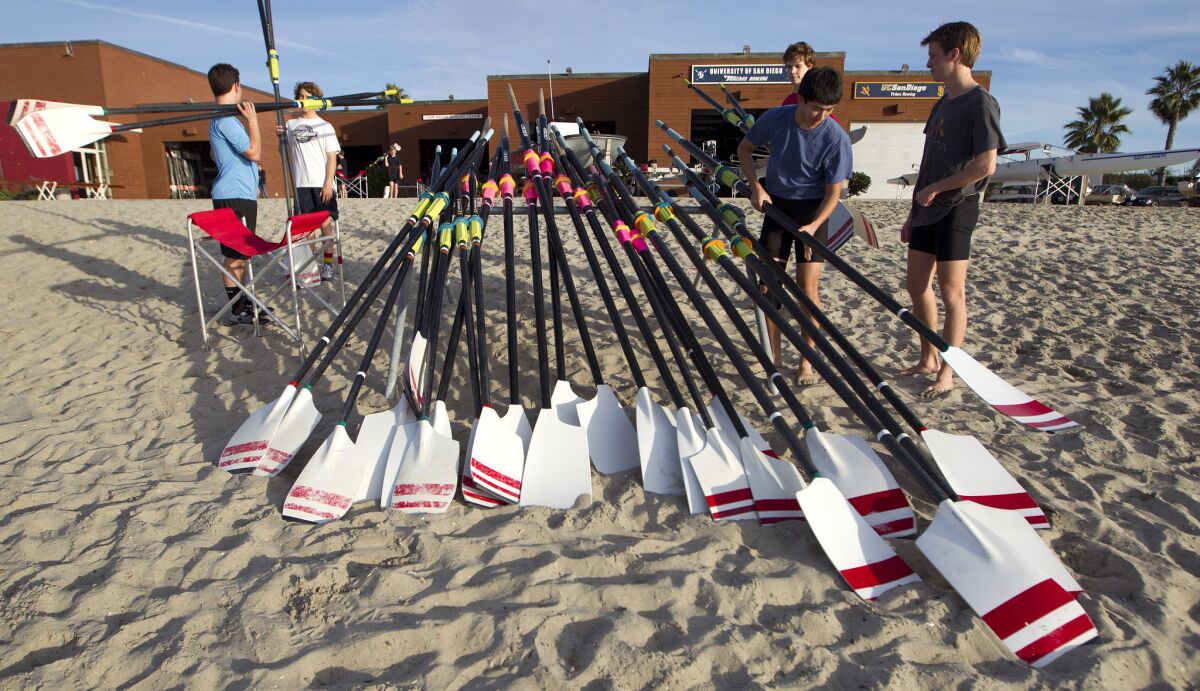 The San Diego Rowing Club in Mission Beach.