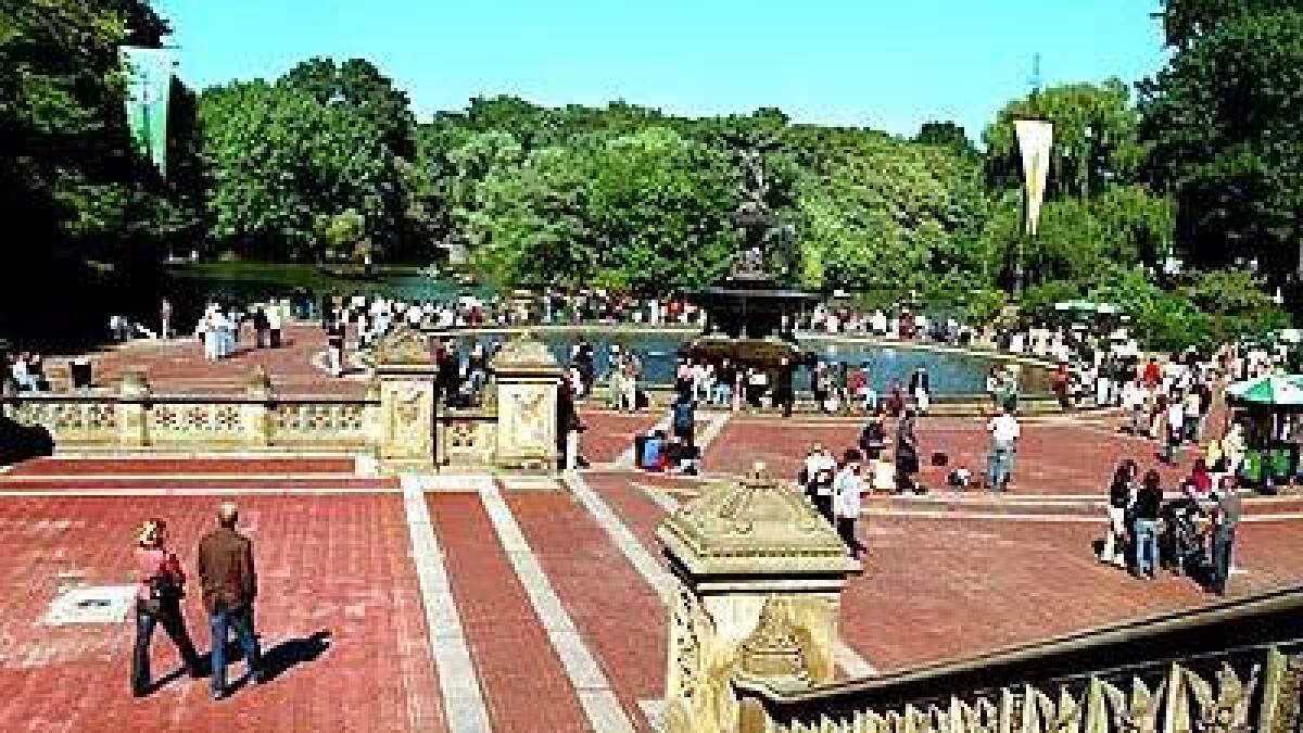 A popular gathering spot in Central Park is the Angel of the Waters Fountain at Bethesda Terrace. The city has a variety of no-cost and low-cost entertainment for those willing to search for it.