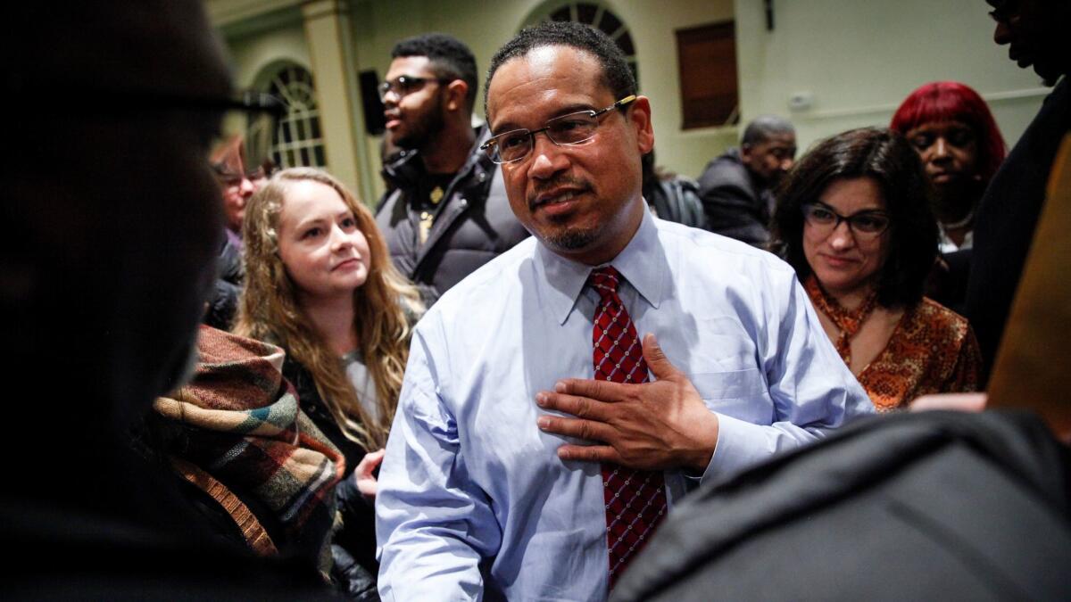 Rep. Keith Ellison of Minnesota is a leading candidate to chair the Democratic National Committee.