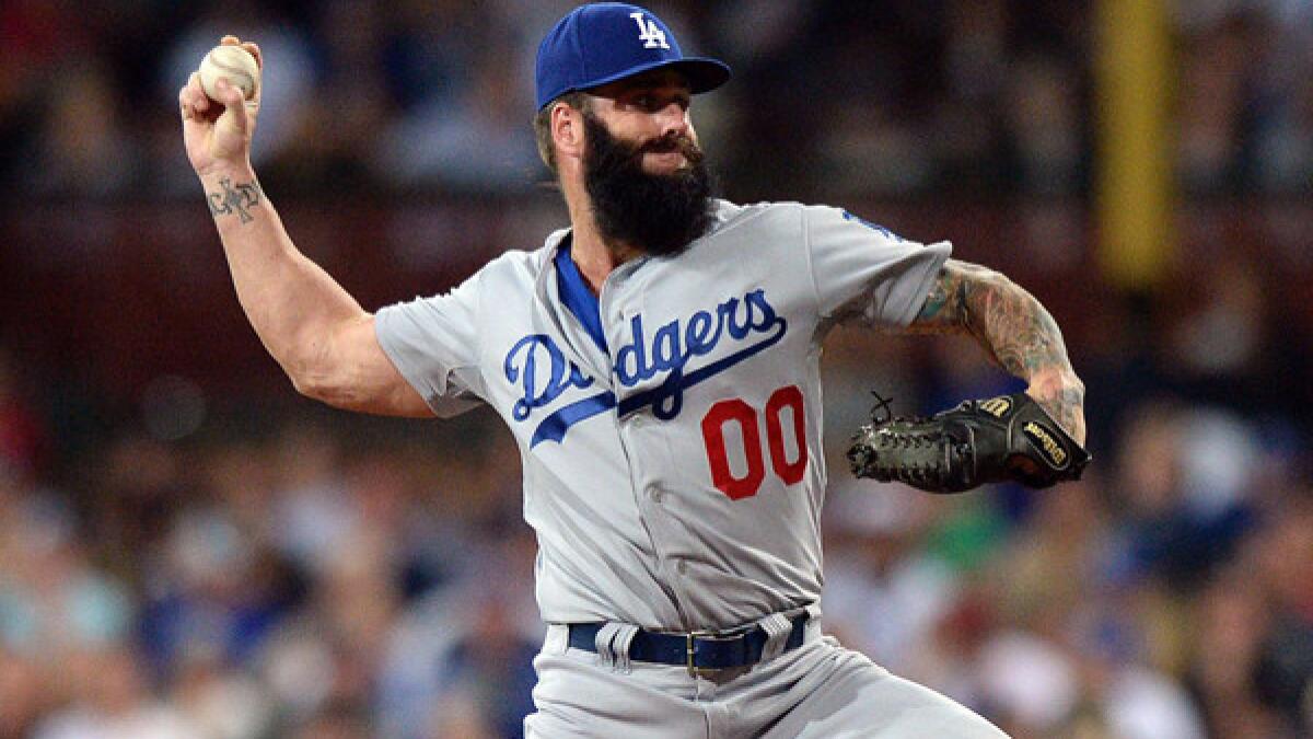 Dodgers' Brian Wilson is working on getting up to speed - Los