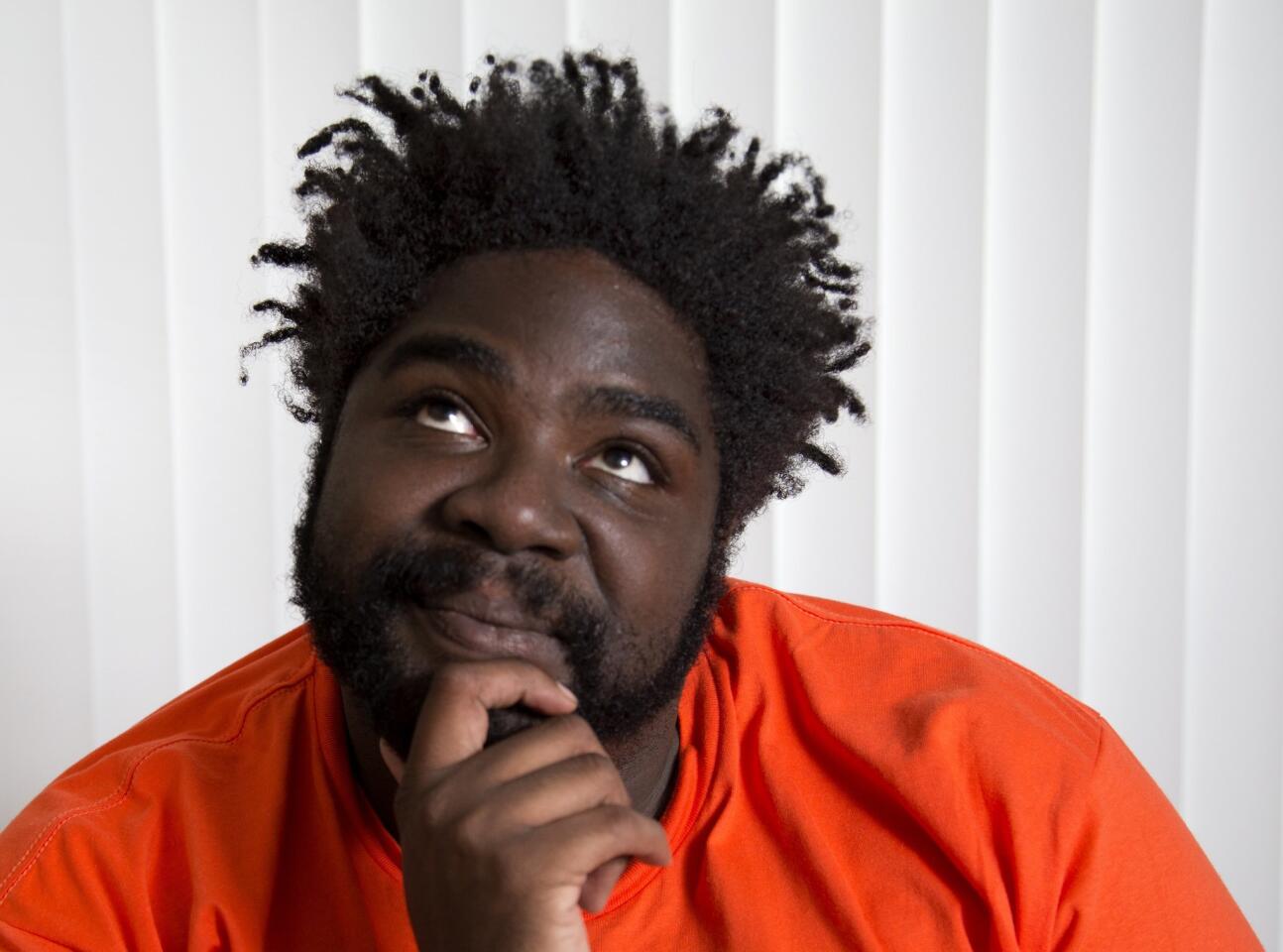Comedian Ron Funches at his home in Glendale