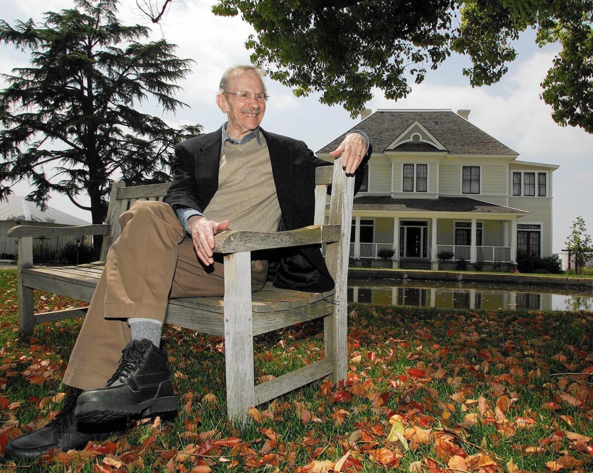 Former U.S. poet laureate Philip Levine, seen at the San Joaquin River Center in Fresno, won the 1995 Pulitzer Prize for "The Simple Truth."