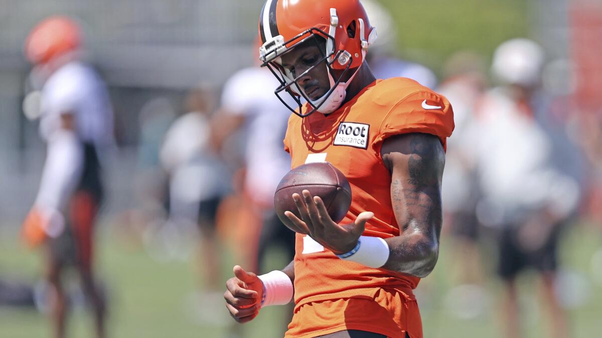 Delay of game: Watson suspension has Browns' plans on hold - The San Diego  Union-Tribune