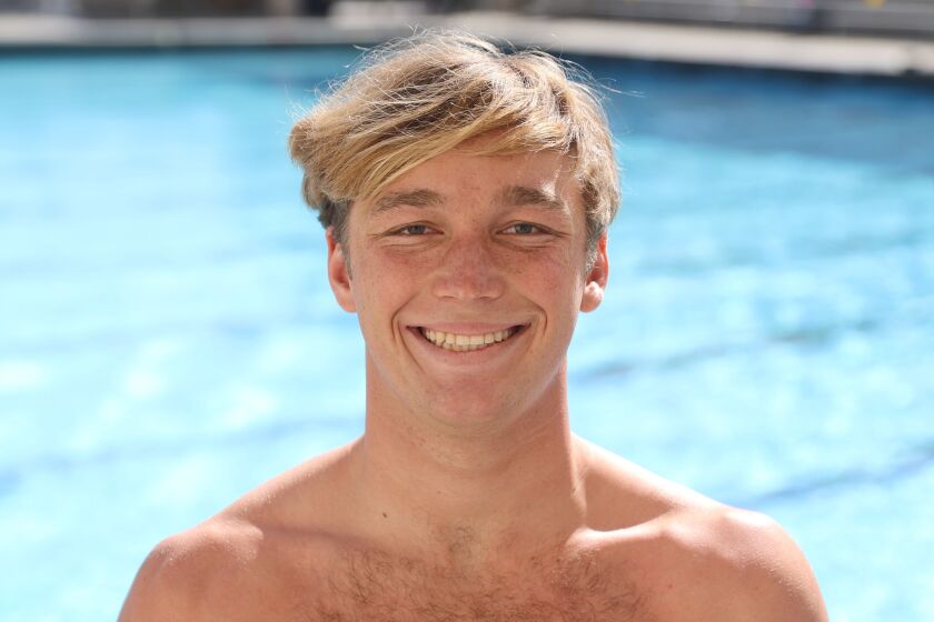 Bishop's School swimmer Greyson Davies