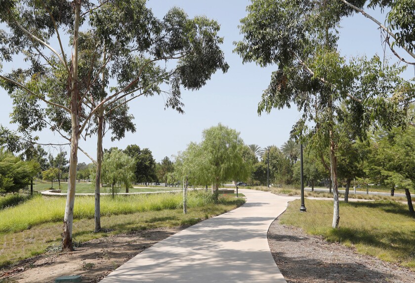 The Jeffrey Open Space Trail on Trabuco Road in Irvine.