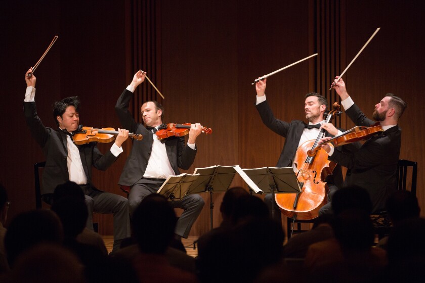 Miró Quartet performs at 7 p.m. Aug. 24 at the Baker-Baum Concert Hall 