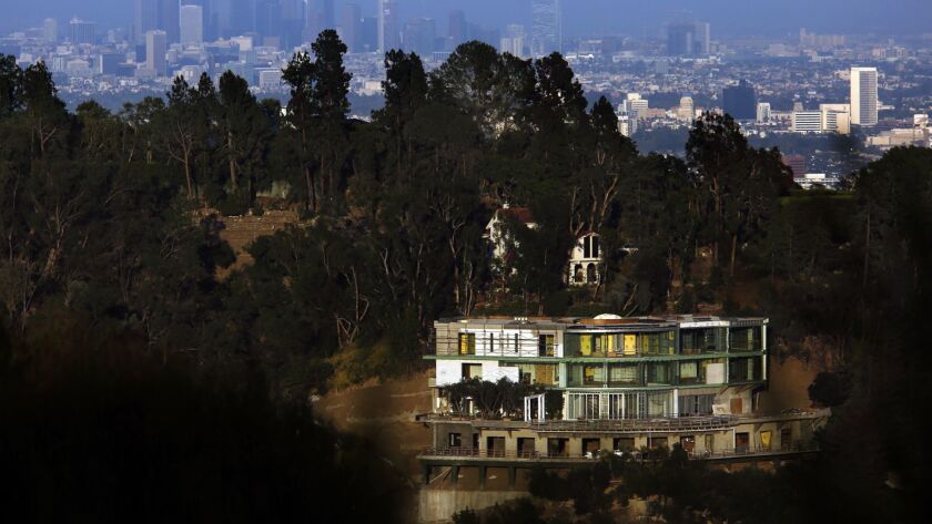 The unfinished mansion on Strada Vecchia Road in Bel-Air in 2017.