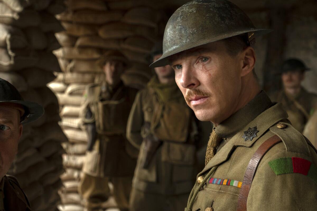 Benedict Cumberbatch en el papel del coronel Mackenzie en una escena de "1917" dirigida por Sam Mendes.