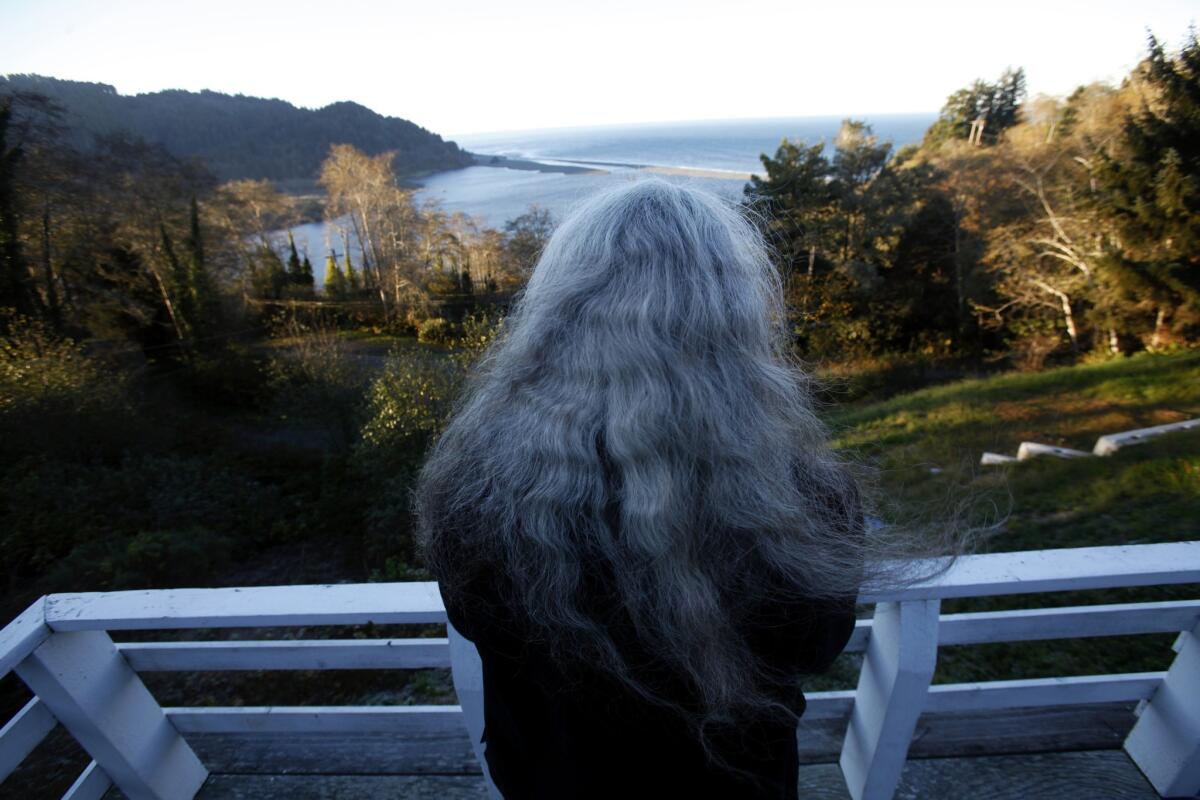 Abinanti looks out over her mother's burial ground near the mouth of the Klamath River. With her own family's harrowing history, the Yurok Tribal Court's chief judge empathizes with those who come before her.