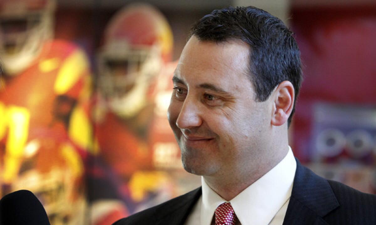 USC Coach Steve Sarkisian will have 56 players on his spring roster who are under scholarship.