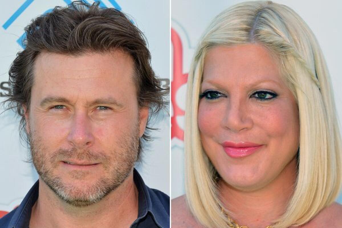 Tori Spelling says she and husband Dean McDermott shot a sex tape together on Valentine's Day 2009.