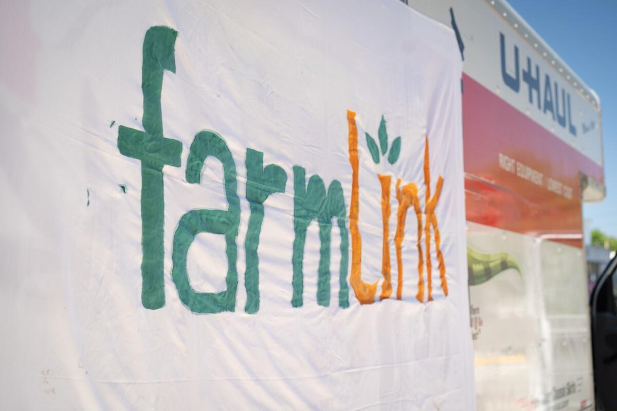FarmLink, which started this spring, helps transport produce from farms with a surplus to food banks with a need.