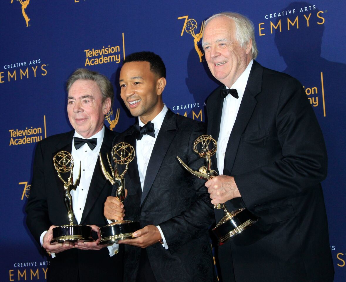 Andrew Lloyd Webber, John Legend and Tim Rice