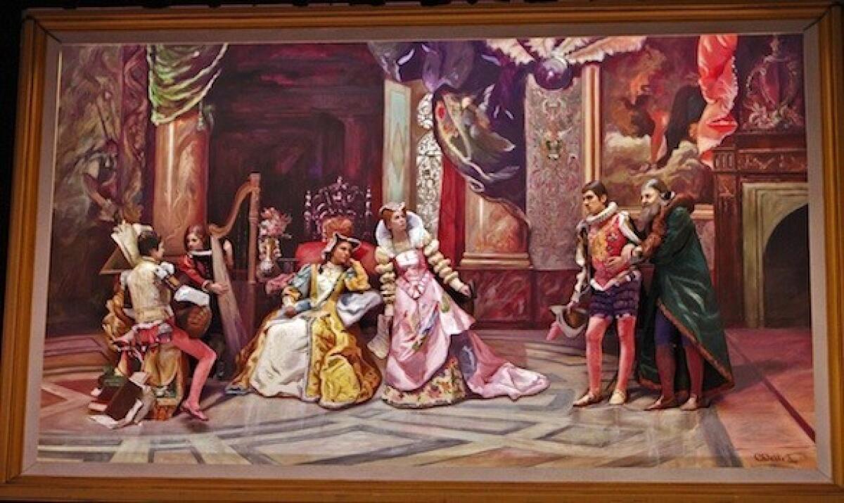 The Pageant of the Masters' re-creation of "Galileo at the Court of Isabella" from the 2012 show.