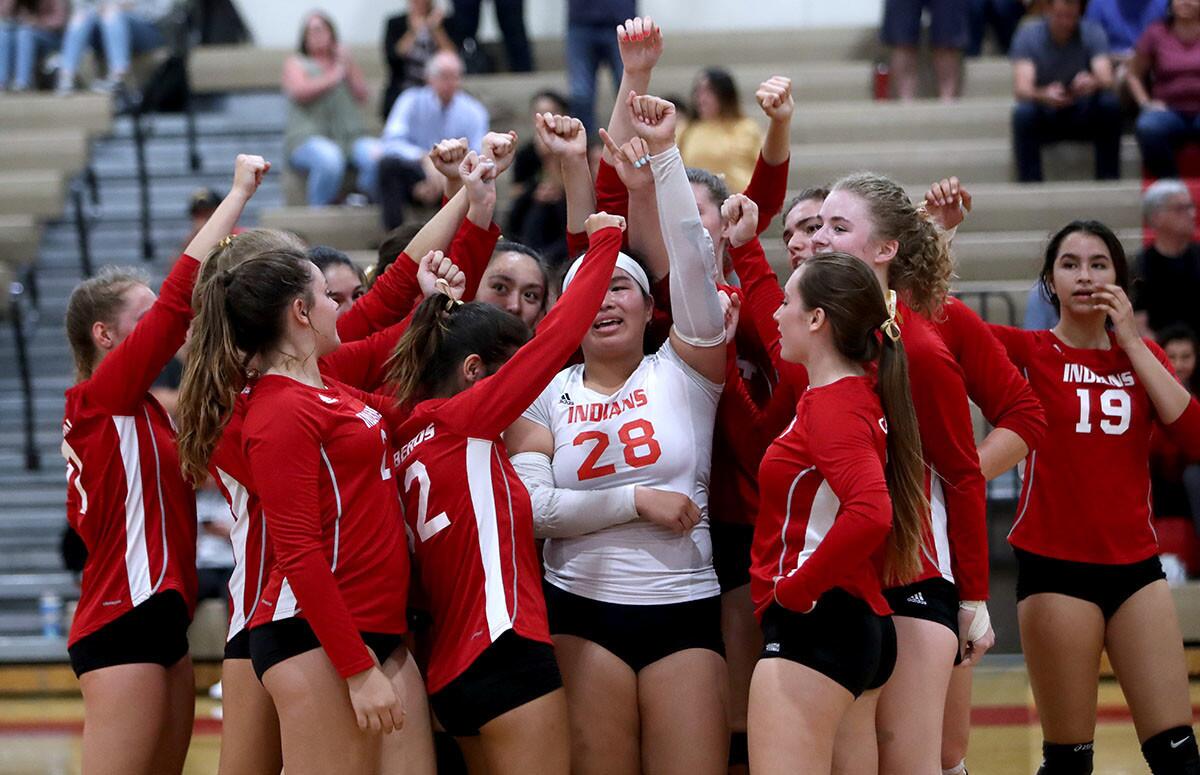 Photo Gallery: Burroughs High girls volleyball vs. Arcadia High