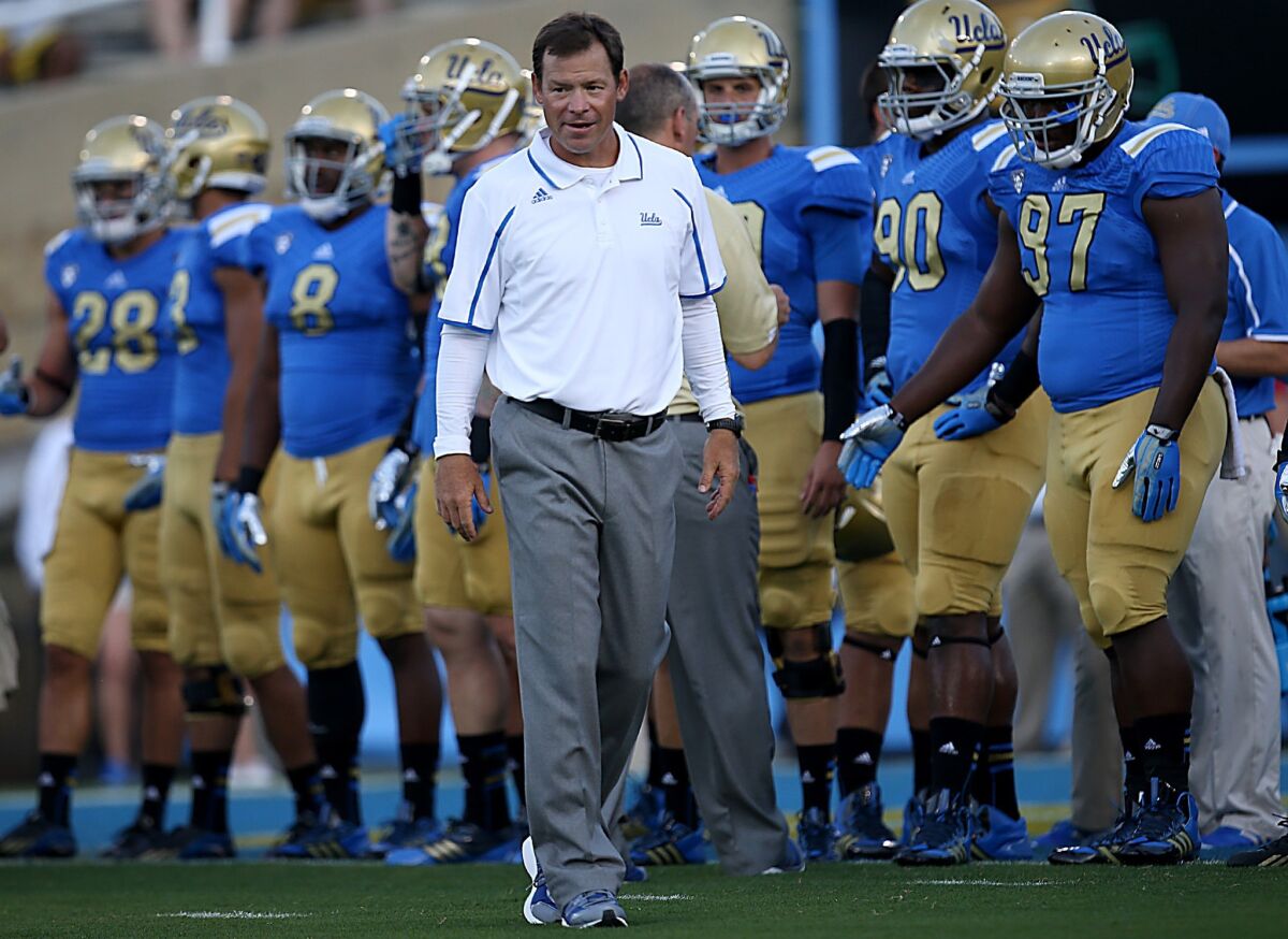UCLA Coach Jim Mora says he isn't taking anything for granted with the Bruins' resurgence.