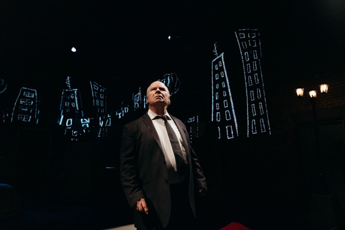 An actor onstage.