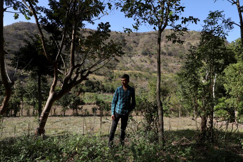 SÉBACO, DEPT. MATAGALPA -- WEDNESDAY, FEBRUARY 12, 2020: Erlington Antonio Flores Ortiz, 28, is hiding from persecution from the government at the home of his father in a mountain region in Nicaragua on Feb. 12, 2020. (ERLINGTON DOES NOT WANT HIS LOCATION KNOW, DO NOT PUT CITY OR STATE IN CAPTION) Flores, a former radio host of Radio Nuevo Tiempo, received death threats and has been labeled a terrorist by President Daniel Ortega's government. He is leaving his home country moving to Mexico where he has been granted asylum by the Mexican immigration. Sept. 7, 2019 he turned himself over to U.S. Border Patrol seeking asylum in the U.S. A judge rejected his bid and Erlington was deported back to Nicaragua Jan. 22, 2020. (Gary Coronado / Los Angeles Times)
