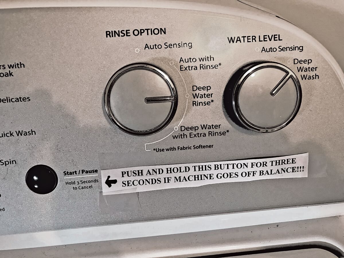 New washing machine: Spawn of the Devil model