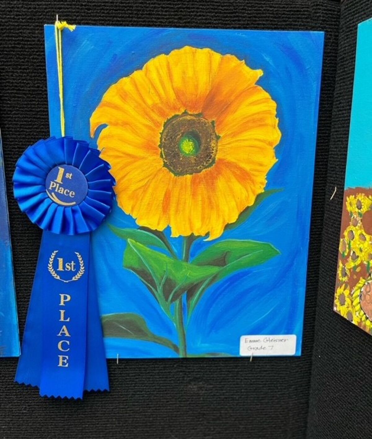 Carmel Valley Middle School's Emme Gleisner's award winning art.