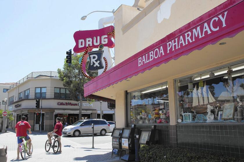 This pharmacy is in an affluent area. A UC Irvine study analyzed the presence of 'pharmacy deserts' in low-income areas.