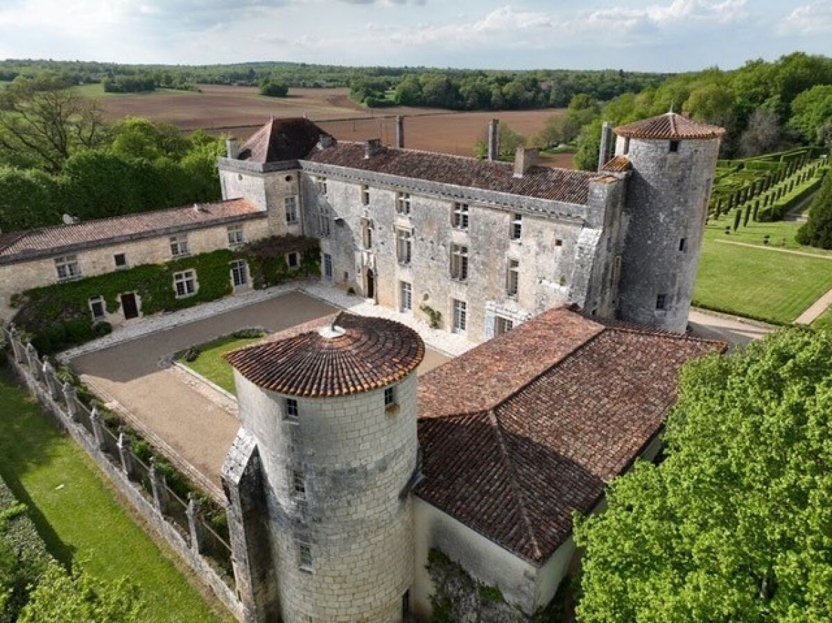 Chateau Puy Vidal, a 13th-century former fortress, is the new home of the Leach family, formerly of La Jolla.