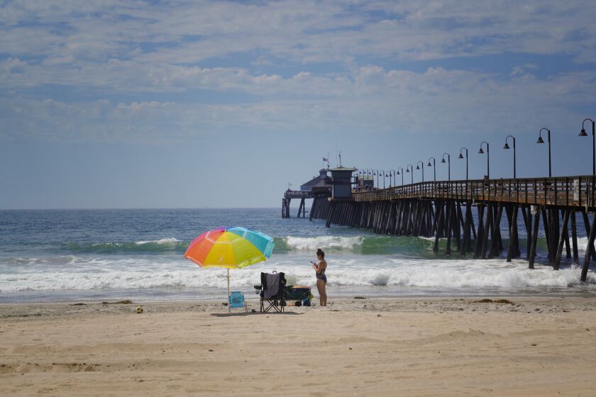 On September 4, 2019, just two days after the Labor Day holiday and the return back to school, Kristina Boccabella enjoyed the empty beach sand in Imperial Beach.