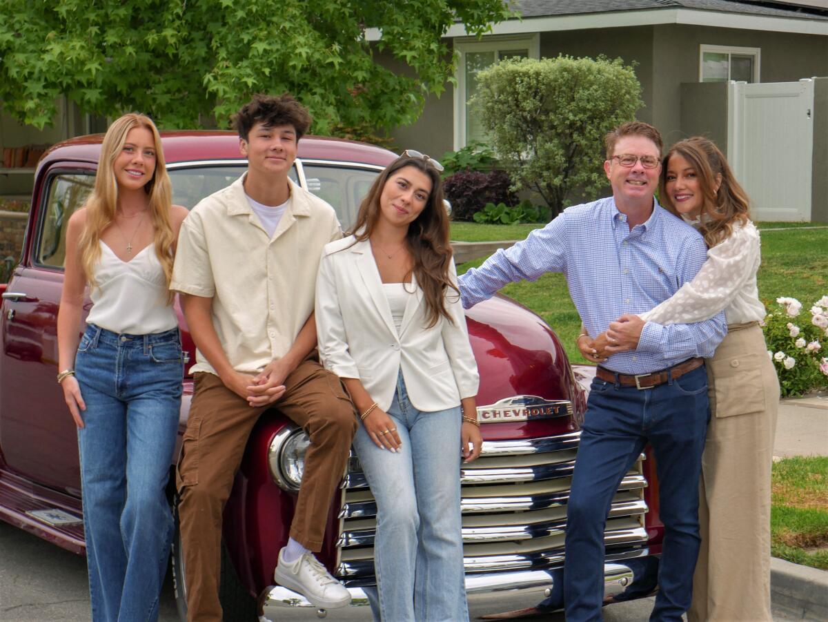 Costa Mesa City Council candidate Mike Buley with wife Adriana and children, from left, Natalie, Michael and Samantha.