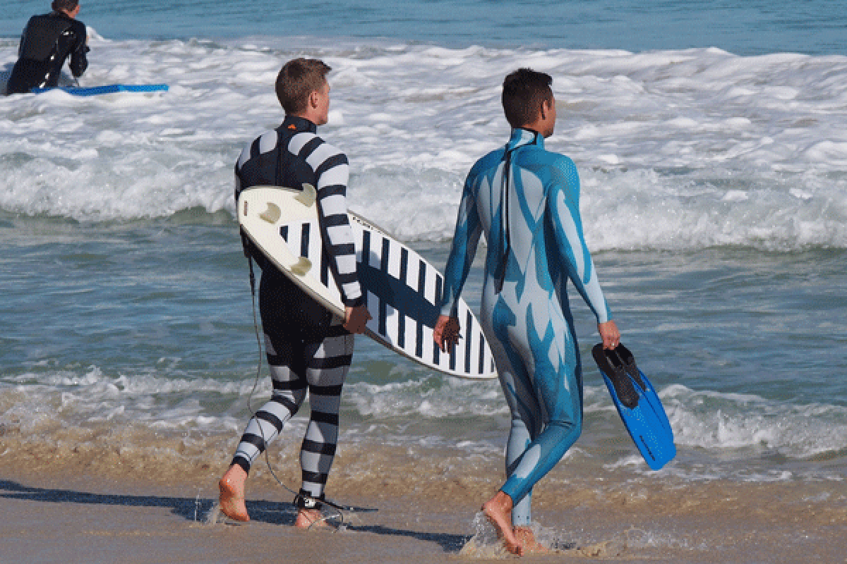 The wetsuits are billed as "significantly" reducing the risk of shark attack