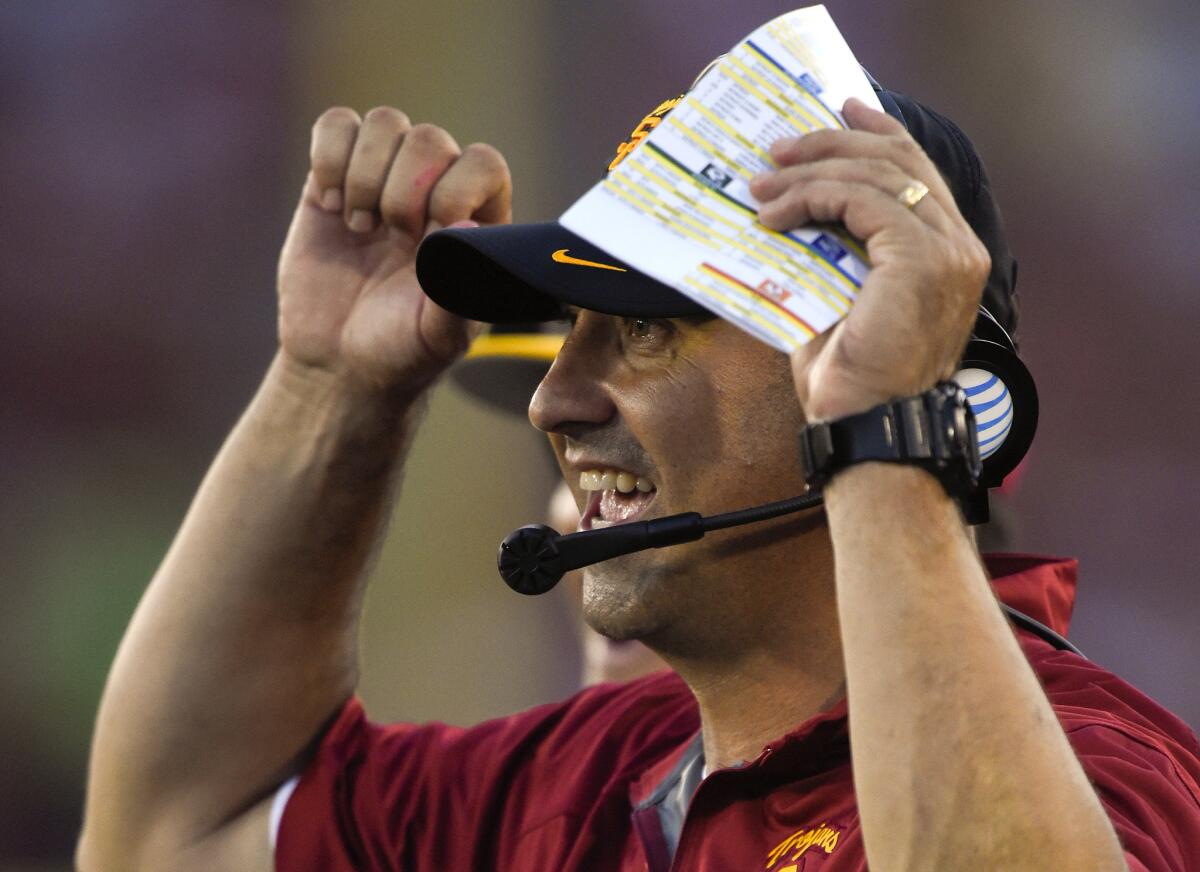 "We had a disagreement in the heat of the moment," Steve Sarkisian said of his dispute last year with Stanford Coach David Shaw.