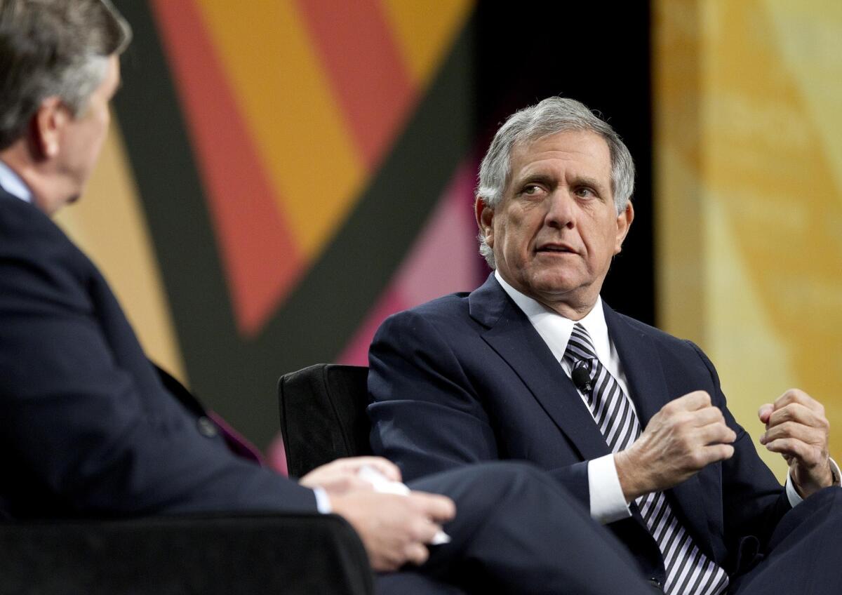 CBS Corp., led by Chief Executive Leslie Moonves, above, grew third-quarter revenue by 2% to $3.4 billion during the third quarter.