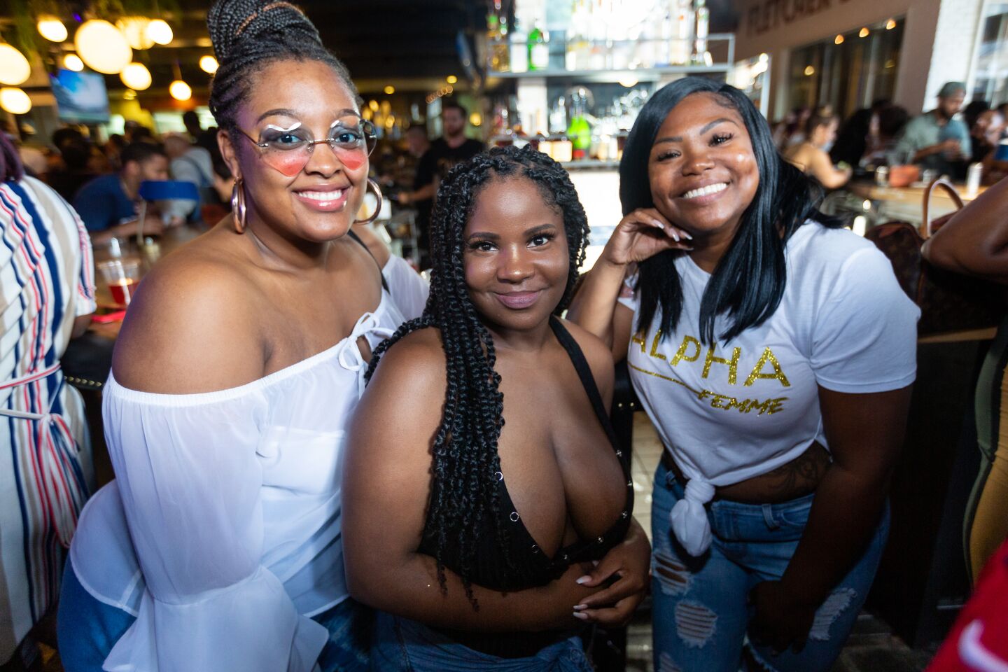 The bottomless mimosas flowed as a DJ spun tunes at Brunch is Life at The Owl Drug Co. in downtown San Diego on Sunday, Sept. 22, 2019.