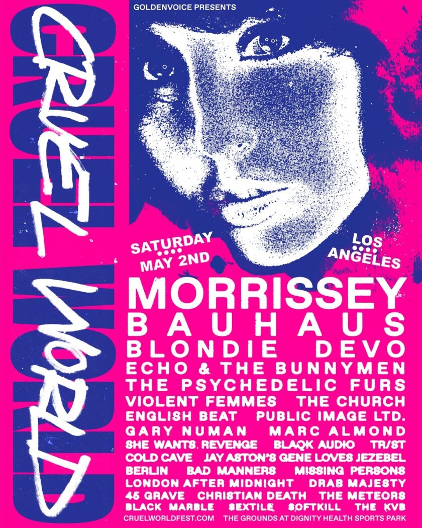 Morrissey Bauhaus Headline 80s Alt Music Festival Cruel World