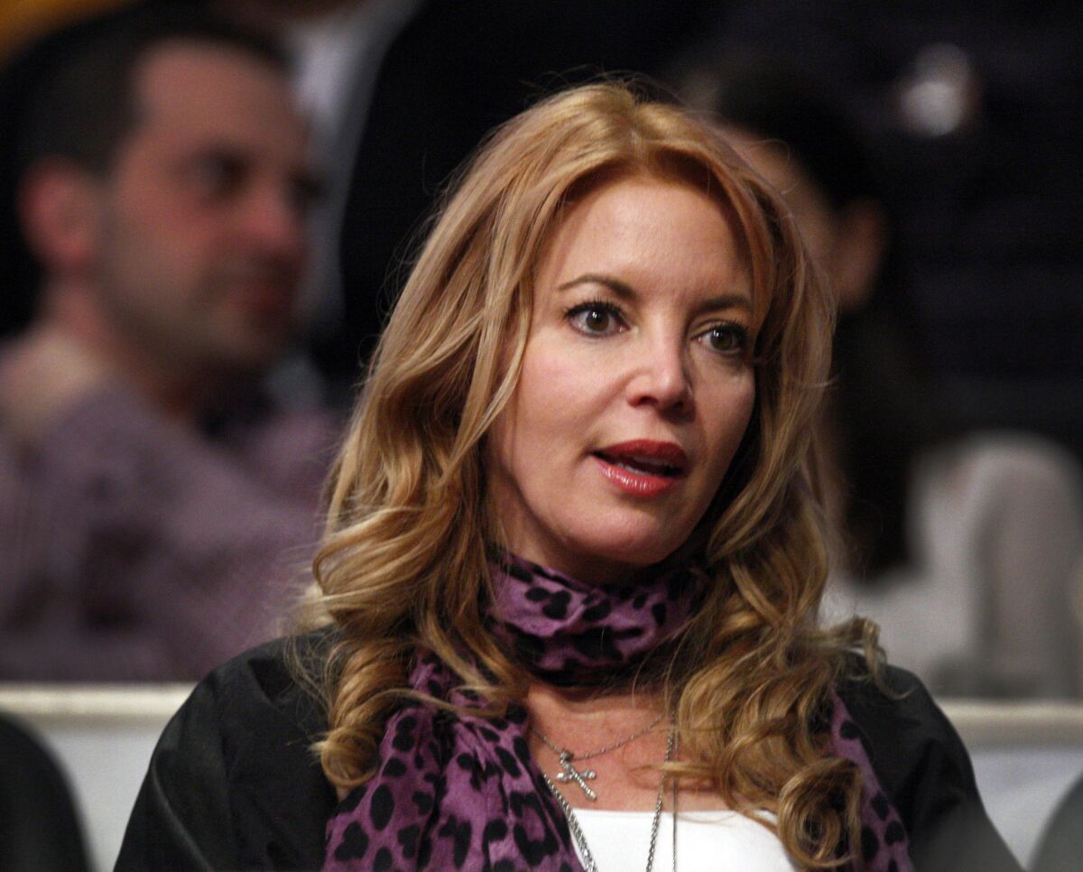 In a radio interview Tuesday, Jeanie Buss said she doesn't understand the logic in tanking to keep a Lakers draft pick away from the Phoenix Suns.