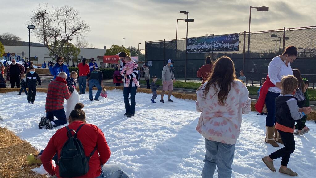 10th annual Winter Festival brings snow to Poway Community Park