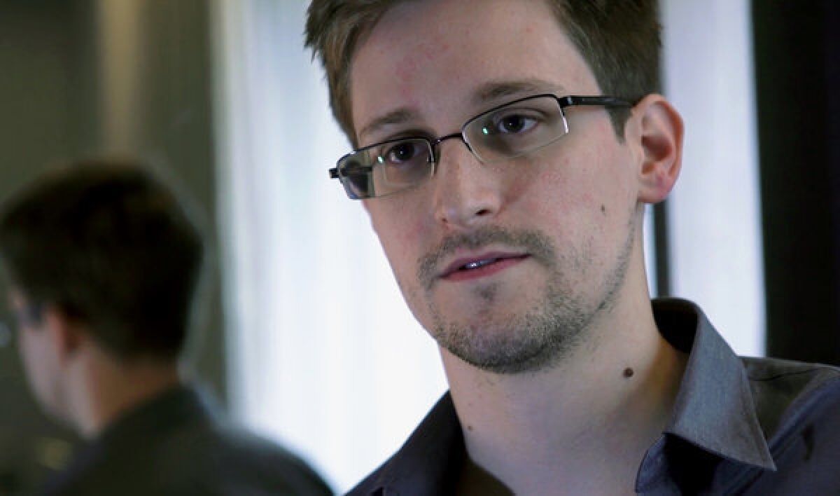 Edward Snowden, who worked as a contract employee at the National Security Agency.