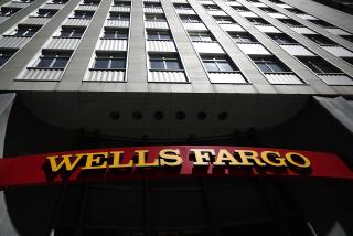 SAN FRANCISCO, CA - JULY 14: A sign is posted at a Wells Fargo Bank branch office on July 14, 2017 in San Francisco, California. San Francisco based Wells Fargo & Co. reported better-than-expected second quarter earnings with profits up 5 percent to $5.8 billion, or $1.07 per share. (Photo by Justin Sullivan/Getty Images)