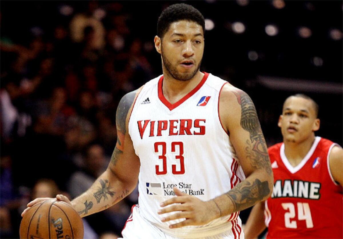 Rio Grande Valley Vipers' Royce White (33) advances the ball against the Maine Red Claws during an NBA D-League game.