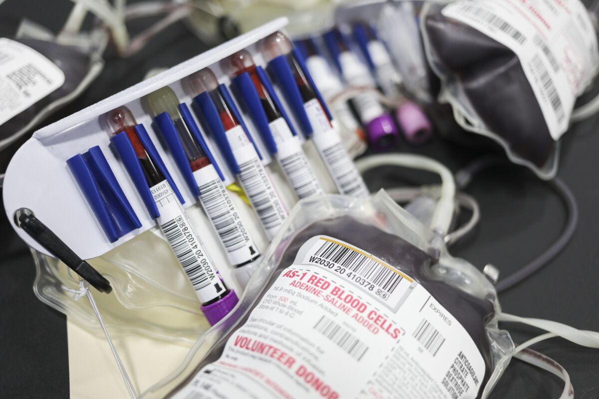 Virus Outbreak Blood Donations
