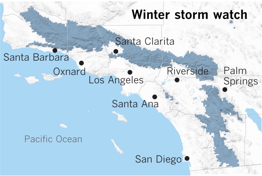 Snowfall California Snow Map