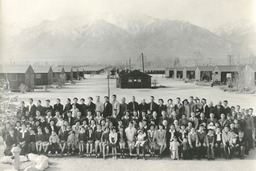 Manzanar U.S. Army Prison camp barracks of Block 31