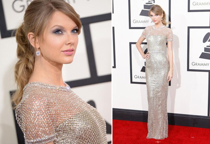 Taylor Swift Wins Best Dressed At Grammys 2014 In Stunning Silver