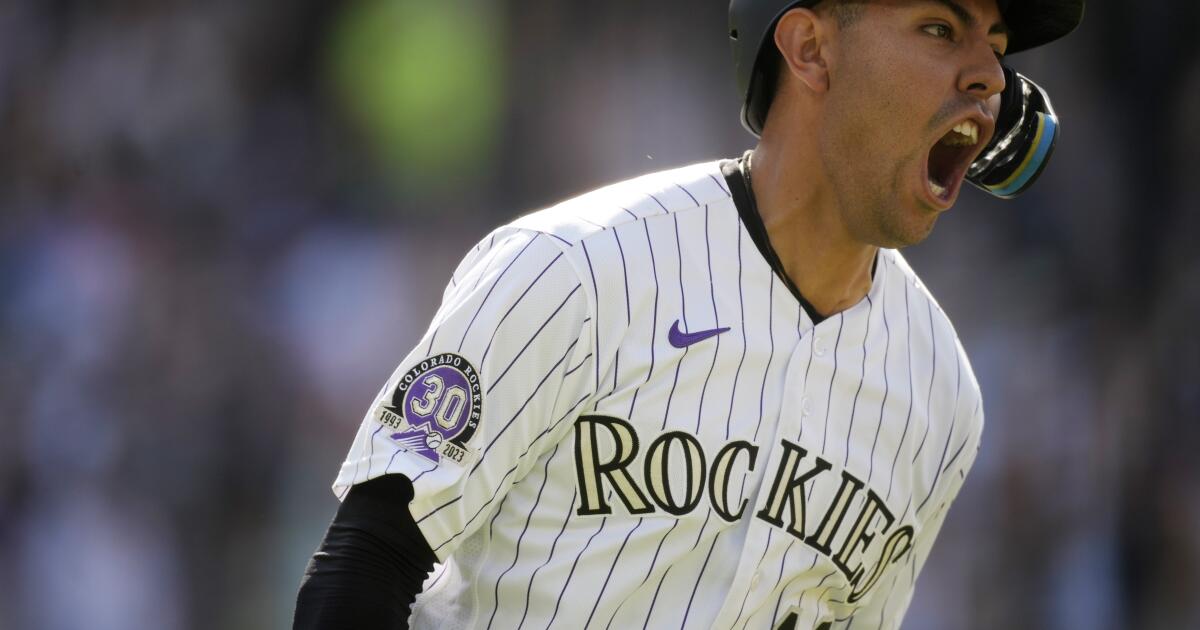 Oswaldo Cabrera reaction first playoff home run bat flip