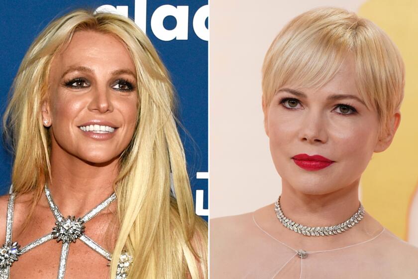Left, Britney Spears. Right, Michelle Williams