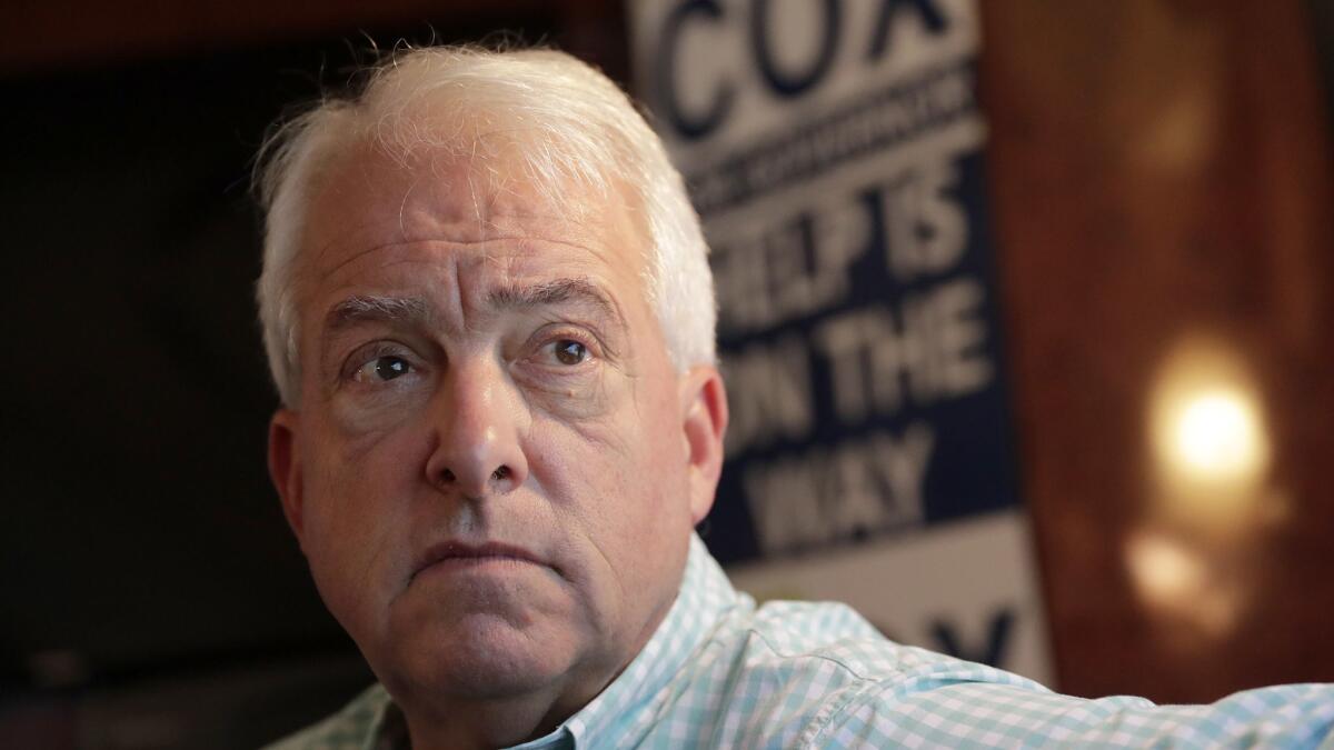 Republican gubernatorial candidate John Cox