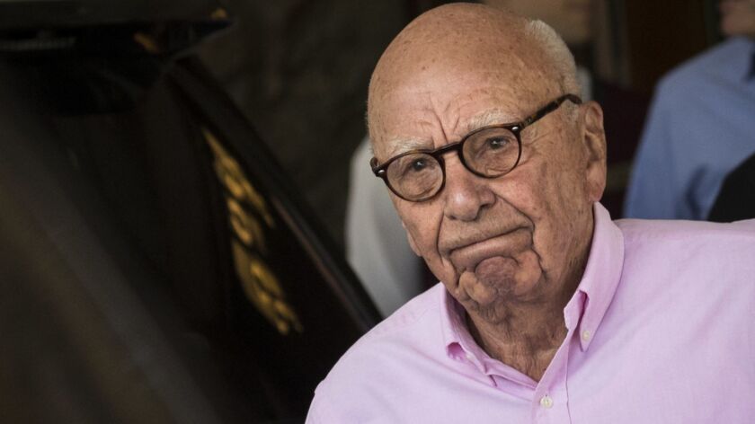 After 34 years in Hollywood, Rupert Murdoch, chairman of 21st Century Fox, shown in 2018, is exiting the movie business. His company is selling its film and TV studios to Walt Disney Co. for $71.3 billion.